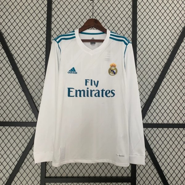 Retro Real Madrid Local 17/18 Manga Larga