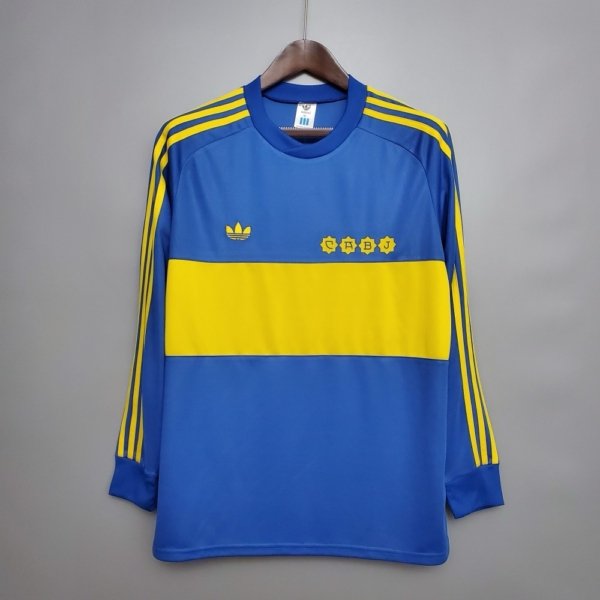 Retro Boca Jrs Local 1981 Manga Larga