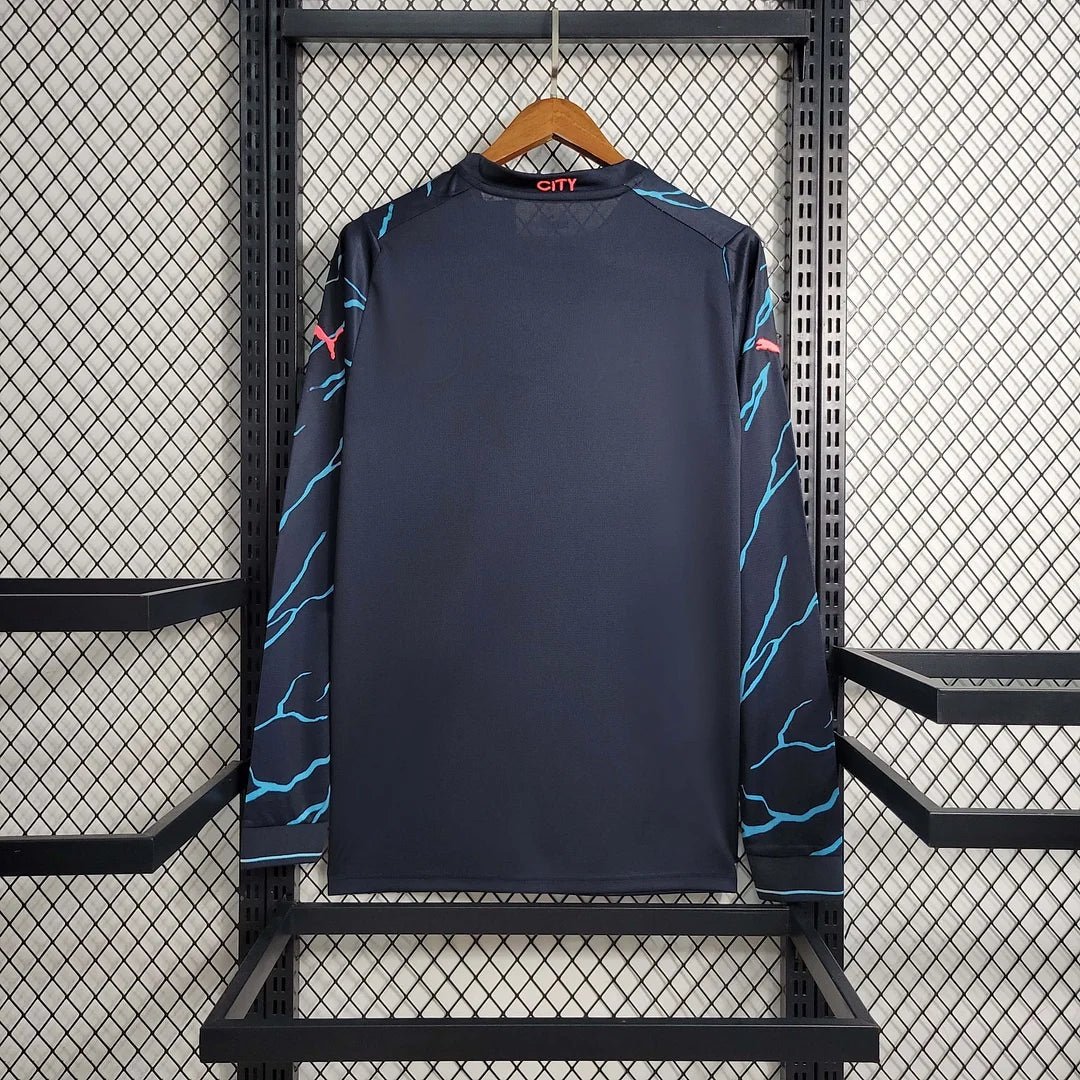 Manchester City Tercer 23/24 Versión Fan Manga Larga - Image 3