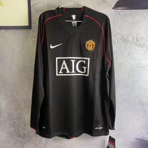 Retro Manchester United Visita 07/08 Manga Larga