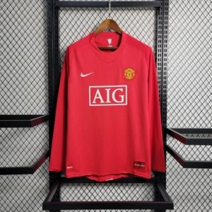 Retro Manchester United Local 07/08 Manga Larga