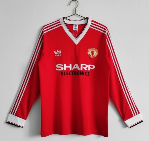 Retro Manchester United Local 83 Manga Larga