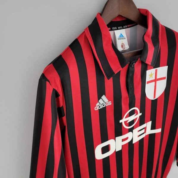 Retro AC Milán Local 99/00 Manga Larga - Image 5