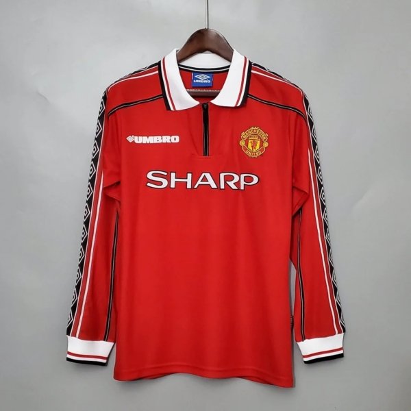 Retro Manchester United Local  98/99 Manga Larga
