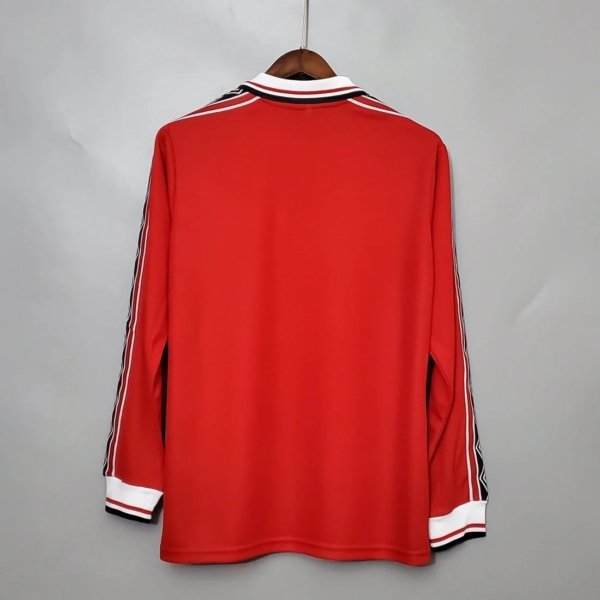 Retro Manchester United Local  98/99 Manga Larga - Image 4