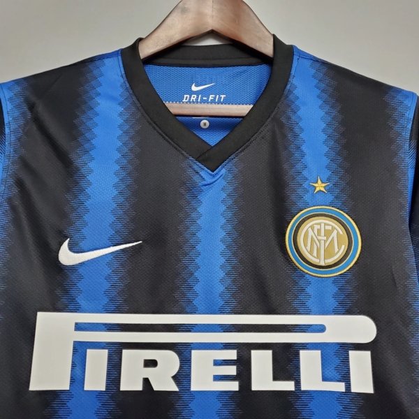 Retro Inter Milan Local 10/11 Manga Larga - Image 3