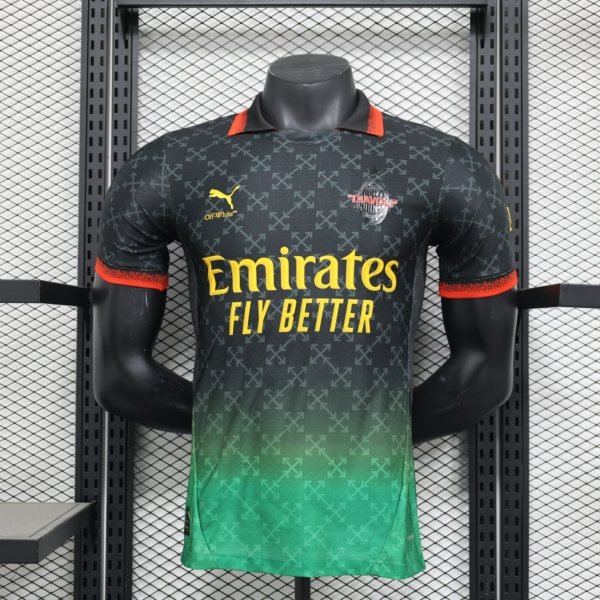 AC Milan x Off-White Visita 2025 Versión Jugador