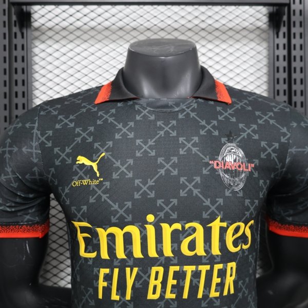 AC Milan x Off-White Visita 2025 Versión Jugador - Image 2