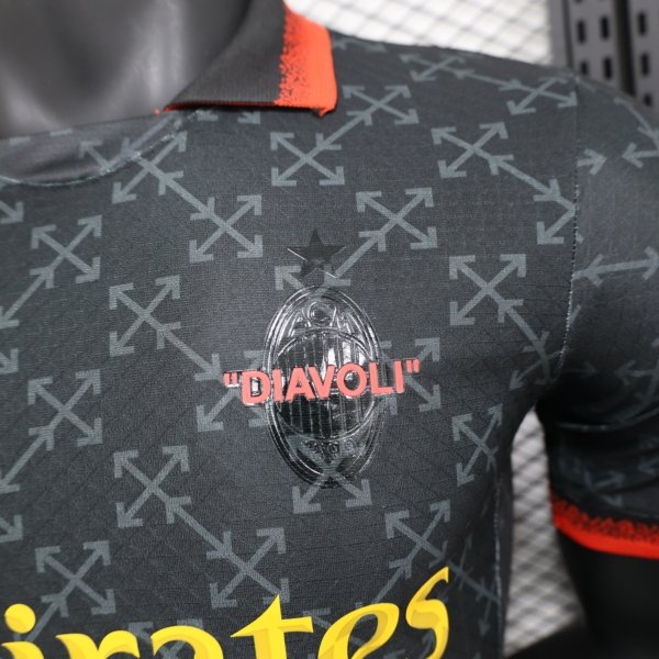 AC Milan x Off-White Visita 2025 Versión Jugador - Image 3