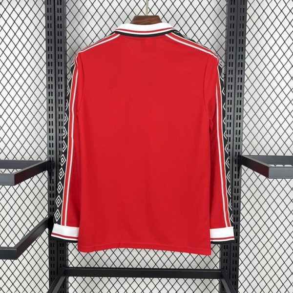 Retro Manchester United Local 98/99 Manga Larga - Image 9