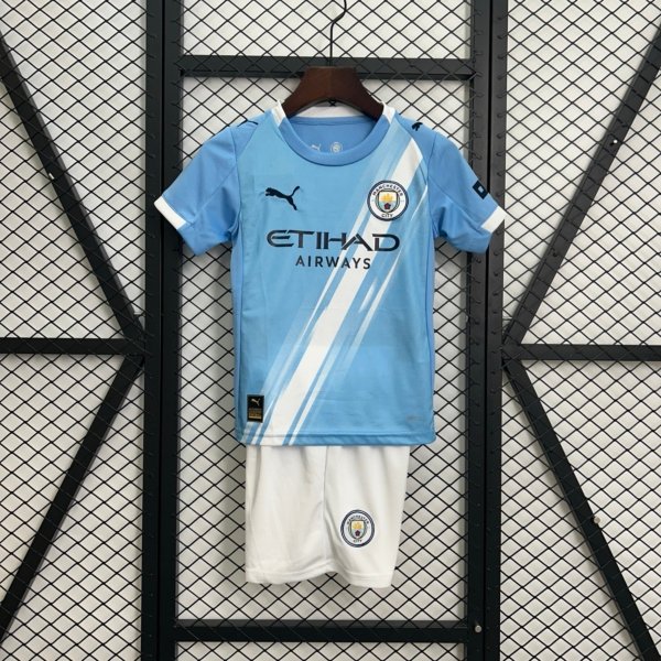 Manchester City Local 25/26 Kit Niño