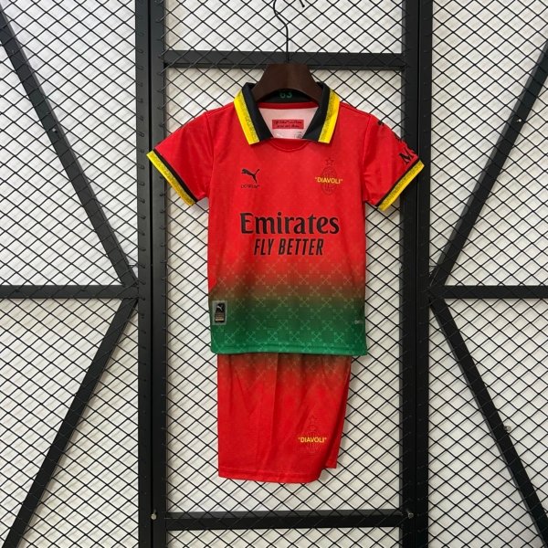 AC Milán x Off White 25/26 Kit Niño