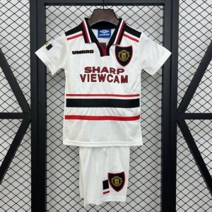 Retro Manchester United Visita 97/98 Kit Niño