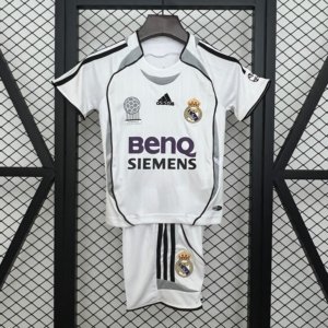 Retro Real Madrid Local 06/07 Kit Niño