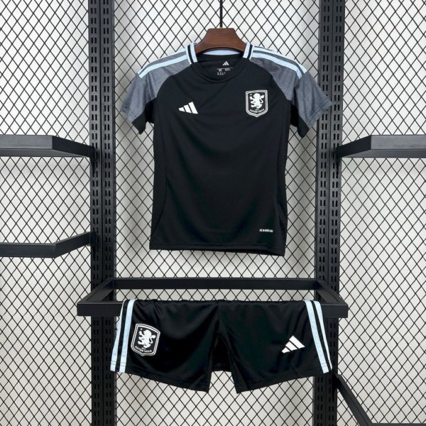 Aston Villa Visita 25/26 Kit Niño