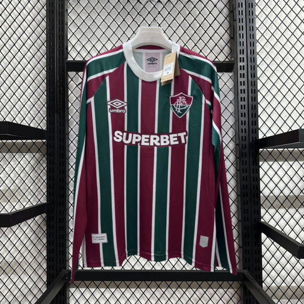 Fluminense Local 25/26 Manga Larga Version Fan