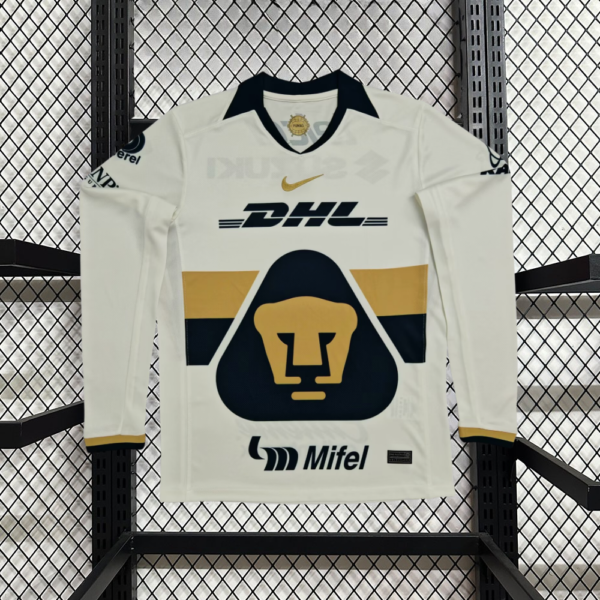 Pumas Local 25/26 Manga Larga Version Fan