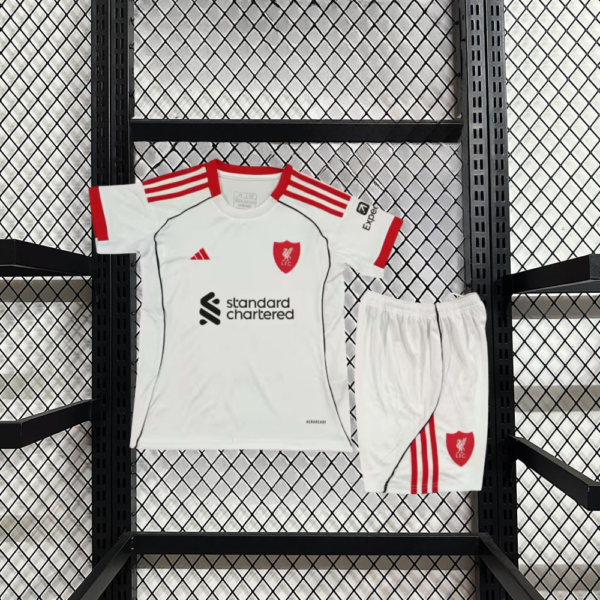 Liverpool Visita 25/26 Kit Niño